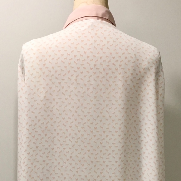Free People Horse Blouse Novelty Womens White Pink - Picture 6 of 11